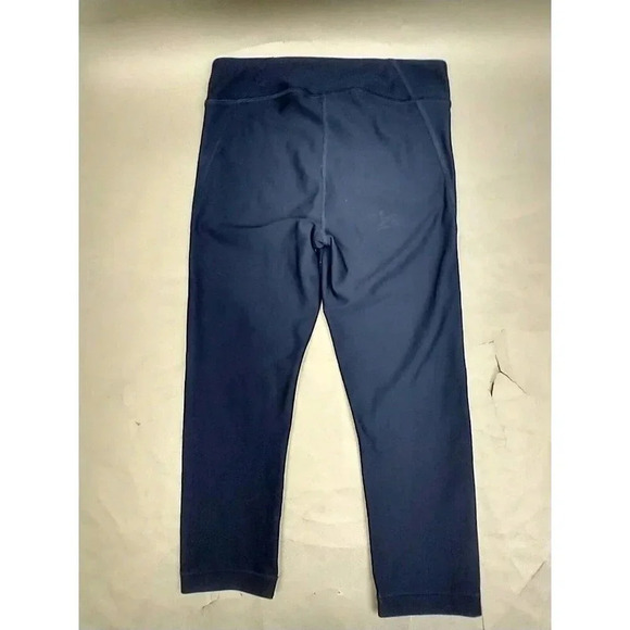 Under Armour Heat Gear Womens Compression Pants Sz Small Navy Stretch Yoga - Picture 6 of 8